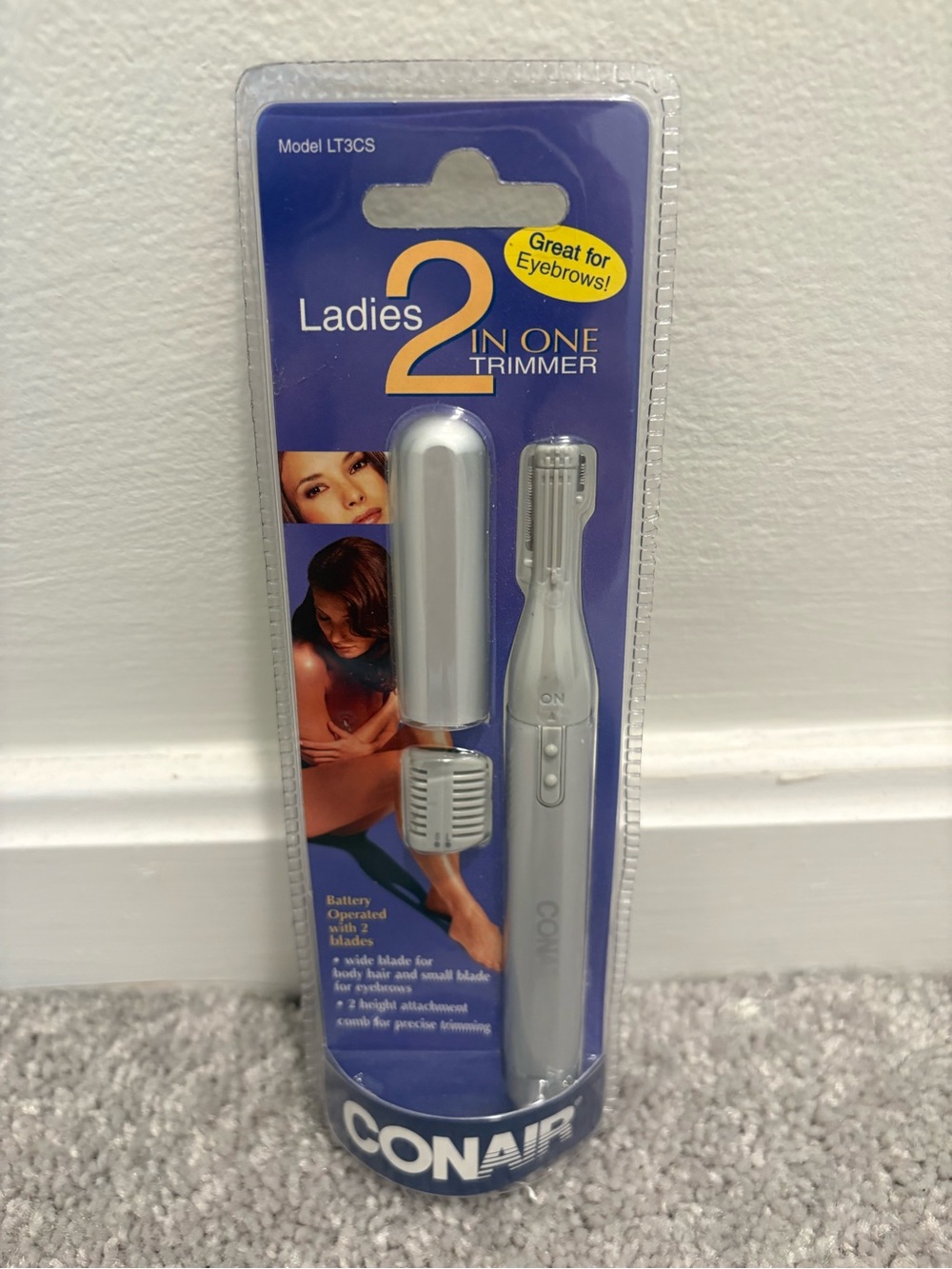 NIB Conair Ladies 2-in-1 Trimmer - Silver